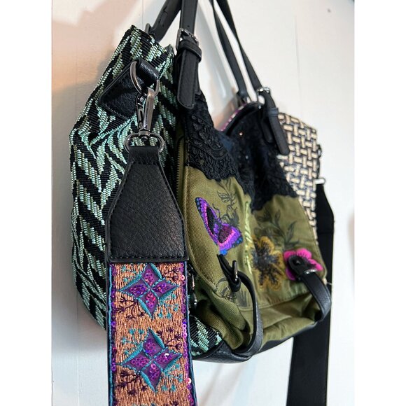 Desigual multicolor large crossbody handbag - Picture 6 of 16